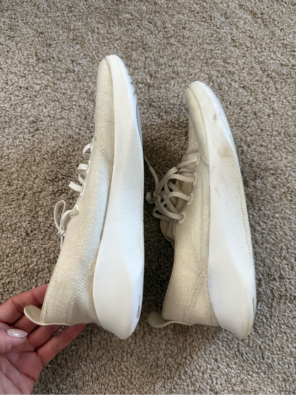 allbirds women’s Neutral Cream Slip-On Athletic Sneakers size 10